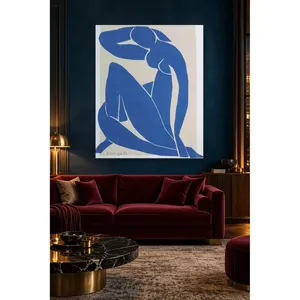 Impression sur toile découpée Fida Matisse Blue Nude - Product Image 1