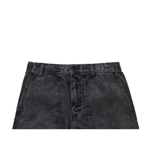 Pantaloncini in velluto a coste RVCA All Time Topango da uomo, 100% cotone, taglia XX-Large, neri con loghi ricamati - Product Image 2