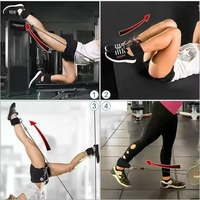 Cinturini per Caviglia Regolabili con Anello a D in Spandex e Nylon, Traspiranti, Protezione Professionale Unisex, Supporto per Allenamento RC Fitness Wear
