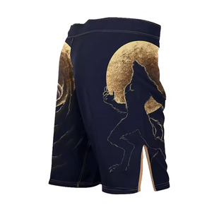 Short de combat de MMA graphique bête pour homme avec BJJ de lutte en polyester sublimé personnalisé et short de fitness d'entraînement croisé - Product Image 5
