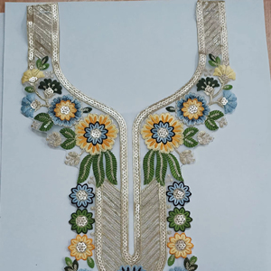 Collares bordados elegantes y duraderos, ideales para sastrería, decoración de ropa y fabricación de prendas - Product Image 1