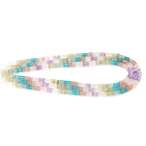 Top Quality Jolly <b>Beach</b> shaded Faceted Tyre shape Heishi Beads,15" AAA Natural Multi Faceted Wheel cut shape Necklace strand - Product Image 4