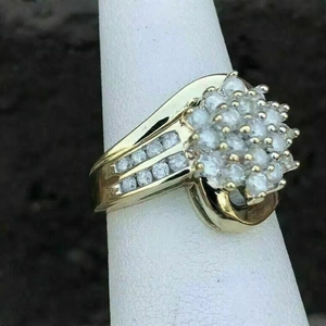 Anillo de Compromiso Tishya con Moissanita de Corte Redondo de 2 Quilates, Plata de Ley 925, para Aniversario de Bodas o Regalo de Fiesta - Product Image 4