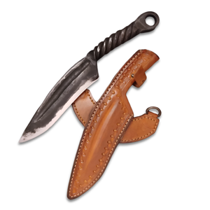 Cuchillo de Supervivencia Hecho a Mano de Acero al Carbono con Funda de Cuero Personalizable, Cuchillo de Cocina para Uso en Exteriores, Compatible con OEM - Product Image 2