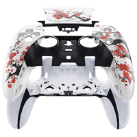 Coque de remplacement DIY EXtremeRate avec autocollant et plaque frontale pour manette PS5 EDGE