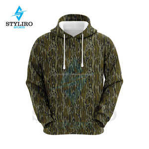 Sudadera con Capucha de Camuflaje para Invierno, 100% Poliéster, Bordado con Patrón Sólido, para Caza, Venta al Por Mayor - Product Image 4