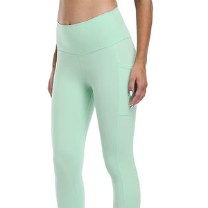 Leggings de yoga pour femmes en coton et fibre de bambou, faciles à laver, durables, respirants, confortables, antibactériens, anti-rides, décontractés, mi-longueur - Product Image 4