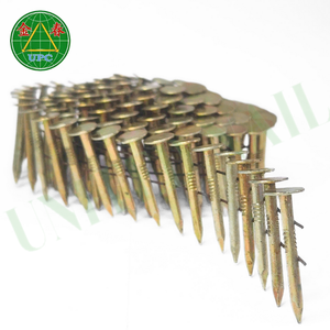 Clous de toiture en bobine de 1-1/4 "avec revêtement jaune à tige lisse, tête plate à carreaux pour les projets de toiture de l'usine du Vietnam - Product Image 5