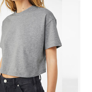 T-shirt imprimé bouffant de yoga d'entraînement athlétique pour femmes, haut court d'été respirant, t-shirt court, vente en gros en usine - Product Image 1