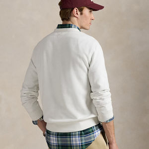 Sudadera de lana de algodón 100% Premium para hombre, sudadera de logotipo personalizado con bordado de lana de algodón liso RL, sudadera de lana de algodón de calidad Premium para hombre - Product Image 3