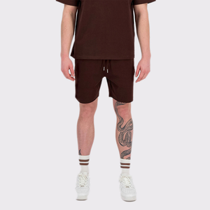 Ensemble T-shirt et survêtement en coton à manches courtes pour homme, style vintage respirant, vente en gros, été 2025 - Product Image 6