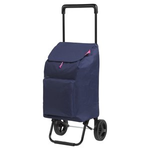 กระเป๋าใส่ของแบบมีล้อ 42 ลิตร สีฟ้า โครงเหล็กสแตนเลส ขนาด 30x36x94 ซม. - Product Image 1