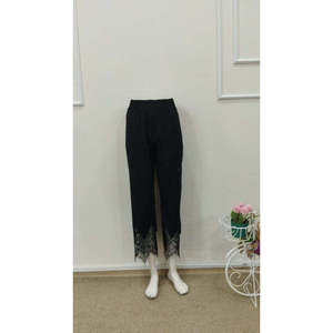 Pantalon Dalgic en dentelle Kadin Yuksel Bel Paca Agzi, 37905 - Noir - Product Image 6
