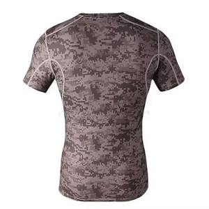 Chemise à manches courtes pour homme sur mesure Rash Guard Fournisseur Vêtements de compression personnalisés Séchage rapide Rash Guards MMA pour homme - Product Image 3