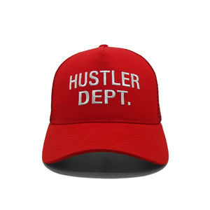 Gorra clásica personalizada con logotipo bordado, gorra de camionero de malla roja, moda elegante y cómoda para adultos, hecha en Injae Vina Factory - Product Image 1