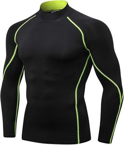 Chemise de compression athlétique à manches longues pour homme Haut d'entraînement sportif sublimé - Product Image 2