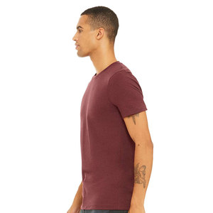BELLA + CANVAS - CVC Jersey Tee - 3001CVCHeather Cardinal Airlume Algodón/poliéster Transpirable Ideal para impresión personalizada - Product Image 2