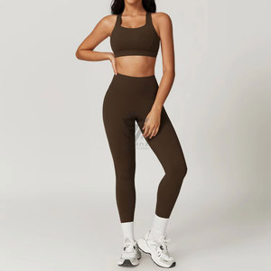 OEM Women's Sexy Sports Bra & Shorts Set-Spandex/Polyester Breathable Quick Dry Backless Design for Gym Yoga & Fitness Workouts - Product Image 5