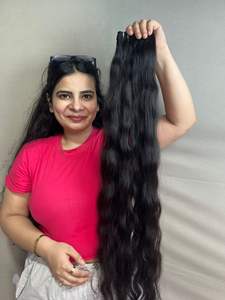 Qualité supérieure Vente en gros Extensions de Cheveux Humains Vierges Indiens Faisceaux Ondulés Cheveux Naturels Doublement Dessinés - Product Image 3