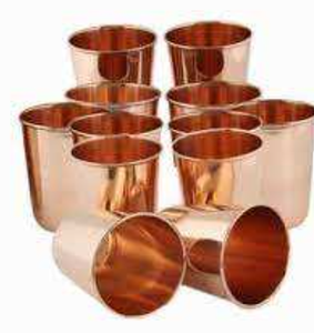 Verre à boire écologique en cuivre pur 100% La conception sublimée de grande capacité renforce naturellement l'immunité pour le bureau à domicile en plein air - Product Image 3