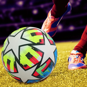 ลูกฟุตบอลมืออาชีพหนังพียูผสมความร้อนหนังสังเคราะห์5ลูกโลโก้ตามสั่ง - Product Image 5