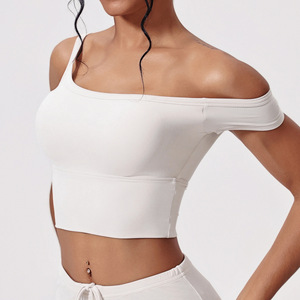 Haut de yoga pour femme Sensation rafraîchissante Séchage rapide Antibactérien Écologique Coupe ajustée Coupe skinny Vêtement décontracté pour le fitness Devant - Product Image 4