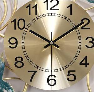 Horloge murale silencieuse à aiguilles en quartz pour la décoration de la maison, LUMINOVA, pour le salon, grande taille, élégante, chambre à coucher, hall d'entrée, bureau - Product Image 4