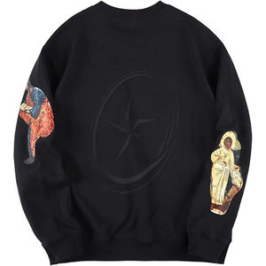 Sweatshirts Hip Hop pour hommes Jesus is King Chicago Thermal Breathable Sweatshirt Graphic Printed Pullover Long Sleeve Hoodie Black - Product Image 3