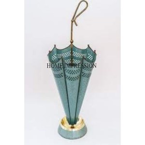 Cuivre Antique Fini Martelé Texture Métal De Qualité Supérieure Fait Unique Designer Parapluie Stand Avec Approvisionnement De Base Plaqué Or - Product Image 6