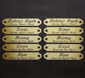 Placas de Identificación de Latón Grabadas con Láser Personalizadas y Pulimentadas para Artículos de Cuero, Etiquetas para Mascotas, Proveedor al por Mayor - Product Image 1