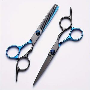 ชุดกรรไกรตัดผมแบบสกรูปรับความตึงได้สำหรับร้านเสริมสวยกรรไกรตัดผมบางเครื่องมือช่างตัดผมสแตนเลสสำหรับช่างทำผม - Product Image 4