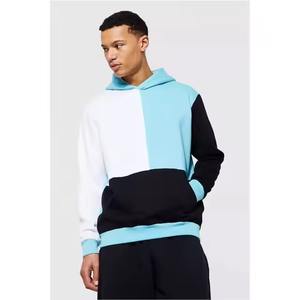 Nouveaux sweats à capuche décontractés pour hommes, grande taille, design innovant, bicolore, collection 2026 - Product Image 1