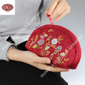 กระเป๋าเงินแบบฝาพับปักด้วยมือหลากสีสำหรับทุกเพศสไตล์วินเทจพร้อมการปิดซิป - Product Image 2