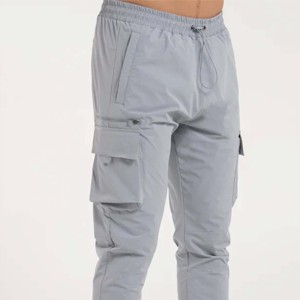 Pantalon cargo élégant et fonctionnel pour homme avec poches zippées sécurisées et cordon de serrage réglable - Product Image 6