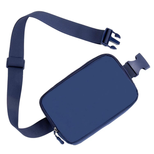 Sacs de taille unisexes en coton de haute qualité 8''X2''X5.5 ''New Top Single Color Waterproof Zipper Design Fashionable - Product Image 1