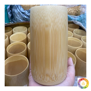 Tasse à saké en bambou faite à la main Tasse à shot en bambou naturel de style japonais pour cérémonie de saké traditionnelle ou restaurant - Product Image 4