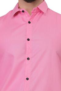 Chemise rose en polyester pour hommes Chemise formelle pour hommes de haute qualité disponible à l'exportation au prix de gros - Product Image 5