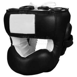 High Quality Leather <b>Head</b> Guard with Comfortable Fit Breathable Design Protective Padding for Boxing and Martial Arts <b>Training</b> - Product Image 2