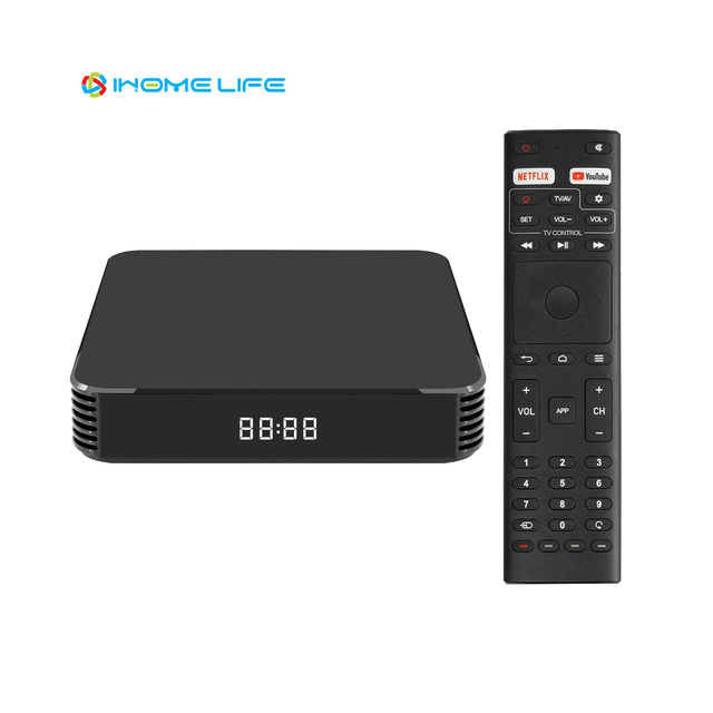 Ihomelife Custom High Quality Android 12 HLQ-618 Allwinner H618 Quad Core Smart TV Box 1000M Lan Dual Band WiFi 4G RAM 32G 1
