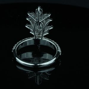 Premium Lab Créé Bague en Diamant 2 Carat EF Couleur VS1 Clarté Forme Ovale Or Rose Or Argent IGI SGL Certifié Bijoux - Product Image 2