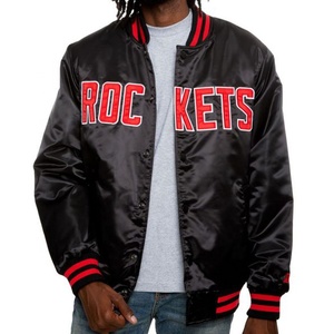 Chaqueta para hombre Varsity Jacket Formal BOMBER Satin Bomber con patrón de camuflaje Cierre de cremallera HBCU JACKET - Product Image 5