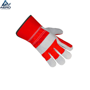 Guantes de Trabajo de Cuero con Protección Completa para los Dedos, Transpirables, de Tela, Guantes de Seguridad de Cuero con Protección Completa para los Dedos - Product Image 5