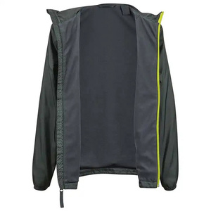 Veste coupe-vent zippée style High Street pour hommes, respirant, séchage rapide, polyester et toile de nylon, prix de gros - Product Image 2
