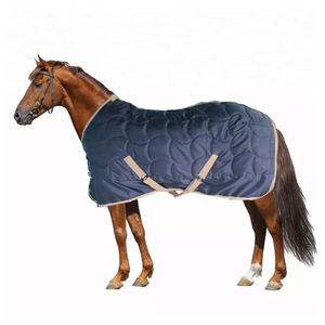 Tapis stable de haute qualité 420D Matty Black avec rembourrage en coton et doublure en nylon pour l'hiver 300 GSM Dernier prix - Product Image 4