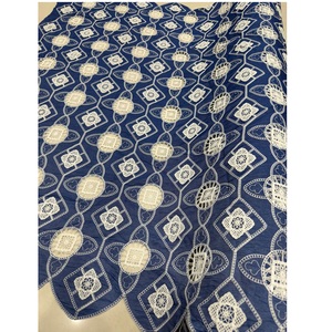 Tela de seda cutwork de calidad estándar para estilizar vestidos tradicionales para mujeres disponibles a precios de exportación desde India - Product Image 1