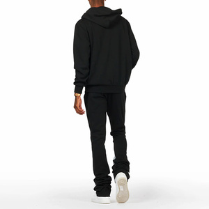 ชุดวอร์มผ้าฝ้าย2ชิ้นสำหรับเล่นกีฬาแบบลำลองเซตเสื้อฮู้ดผ้าคอตตอนผ้าเกล็ดปลา - Product Image 5