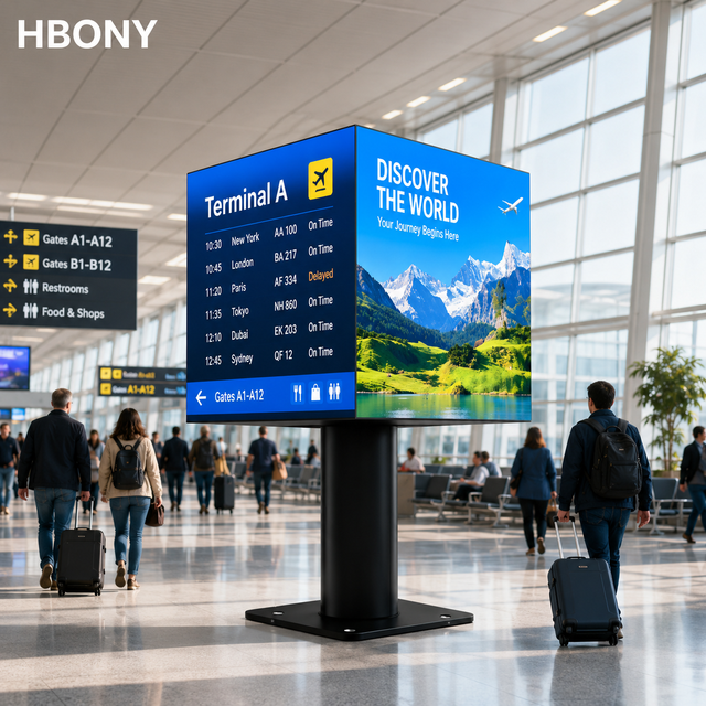 Premium P2.5 Indoor LED Cube Display Seamless 360 Degree Magic Cube LED Screen for Luxury Store Window Advertising Sign Board