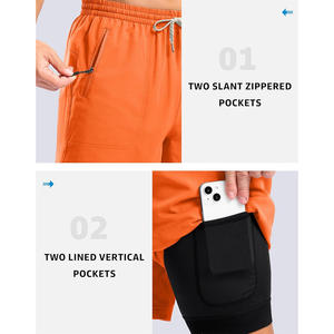 Short de motard de sport à séchage rapide avec options personnalisées Short d'extérieur pour homme idéal pour la course à pied et le travail en plein air - Product Image 4