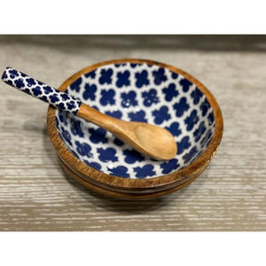 ชามไม้ทรงกลมดีไซน์อะคาเซียและมะม่วงชามสลัดไม้ทันสมัยเหมาะสำหรับใช้ในบ้านและชามซุป - Product Image 4