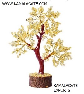 Arbre Chakra en fil de métal doré fait à la main 7 puces de cristal d'agate de pierre Chakra artisanat de pierres précieuses semi-précieuses naturelles - Product Image 6